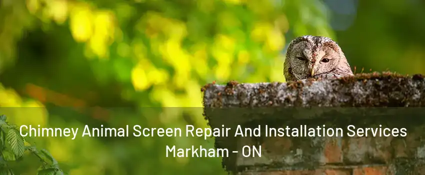 Chimney Animal Screen Repair And Installation Services Markham - ON